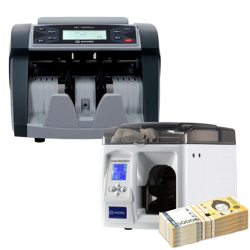 [세트] 지폐계수기 BC1000Plus + 지폐결속기 SB216